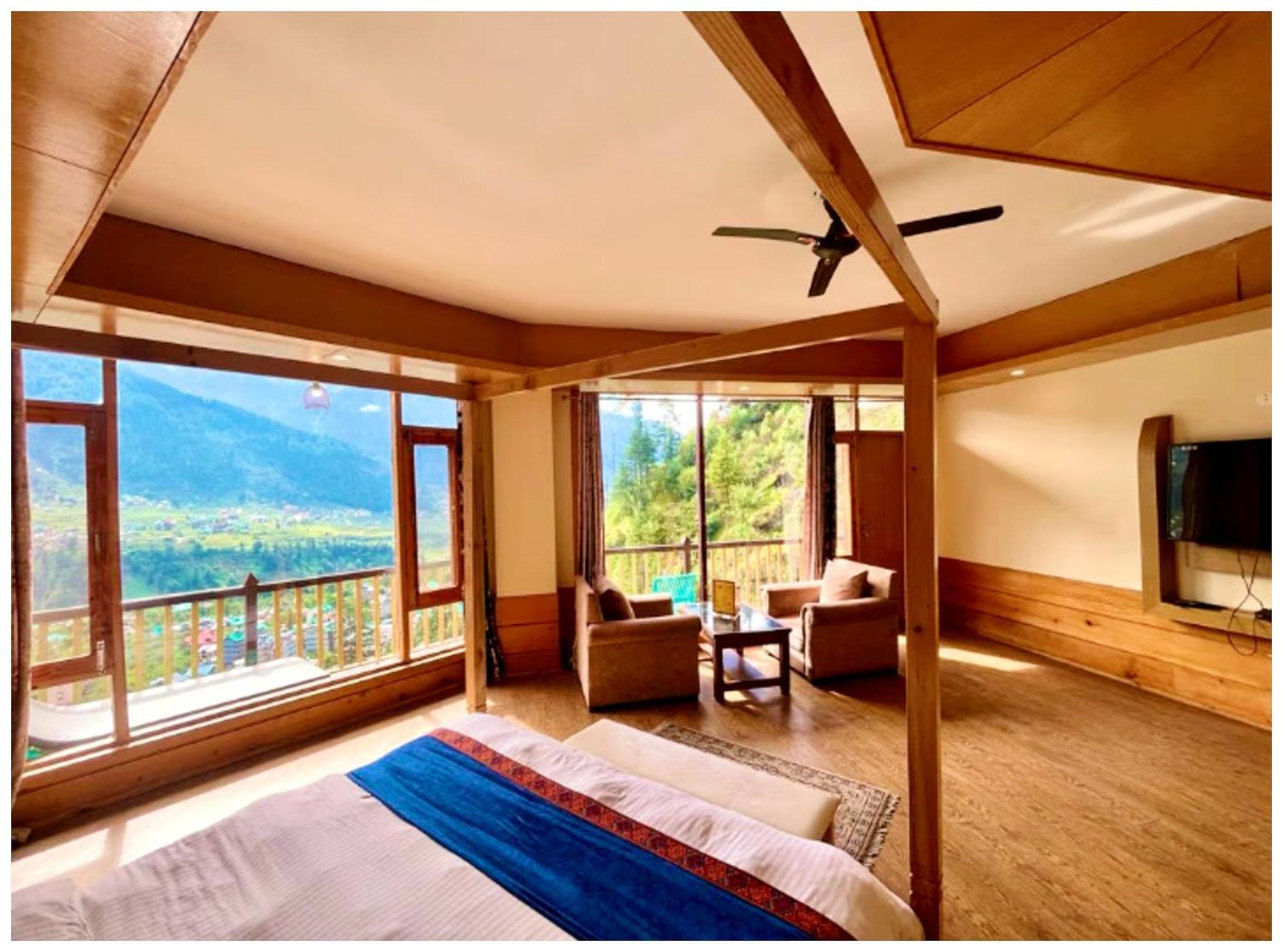 Manali Hotel T H E - B D - R E S O R T - Free Parking - Jungle Safari And Restaurant Facilities -Luxury & Spacious Room - Best Premium Hotel In Manali المظهر الخارجي الصورة