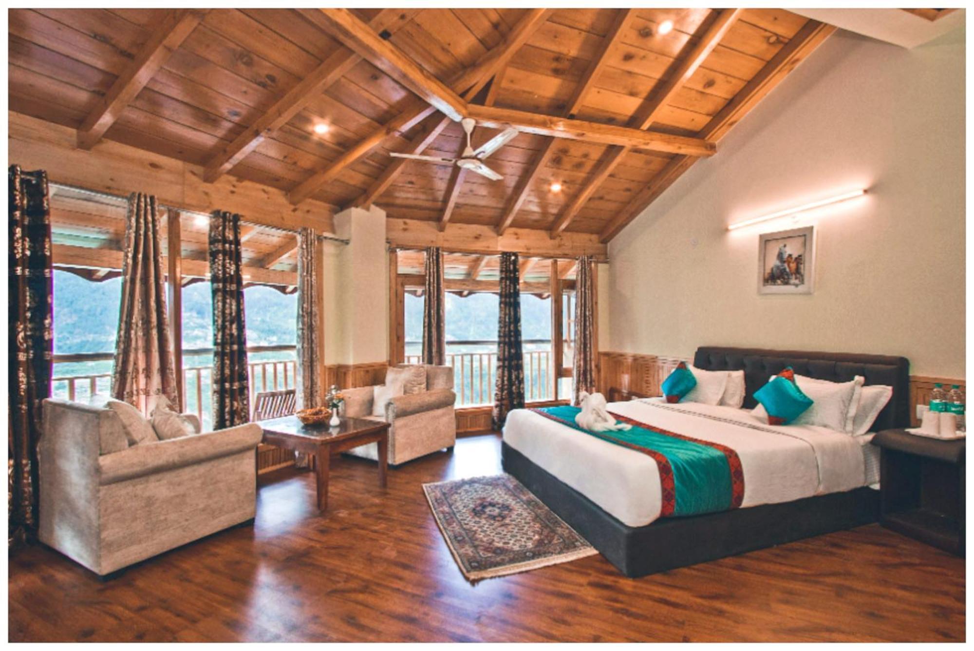 Manali Hotel T H E - B D - R E S O R T - Free Parking - Jungle Safari And Restaurant Facilities -Luxury & Spacious Room - Best Premium Hotel In Manali المظهر الخارجي الصورة